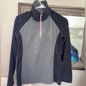 Columbia Gray and Pink Fleece Jacket